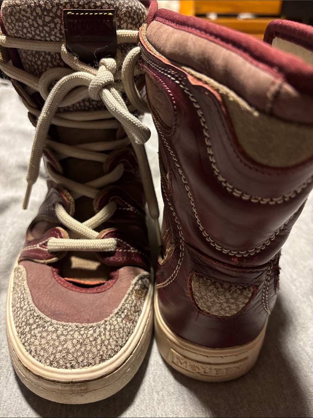 Alexander McQueen Unique womens sneaker boot rare & great find sz 7